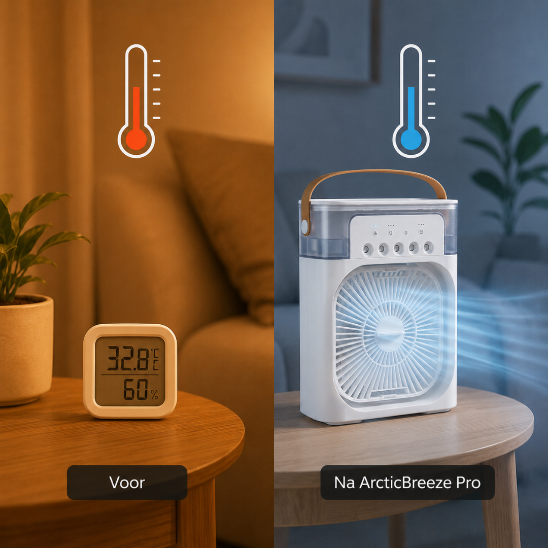 ArcticBreeze Pro - De draagbare 3-in-1: ventilator