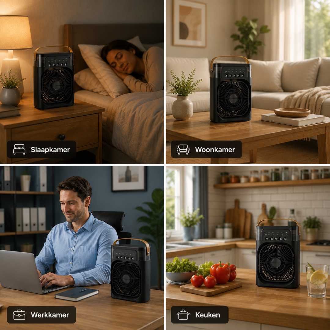 ArcticBreeze Pro - De draagbare 3-in-1: ventilator