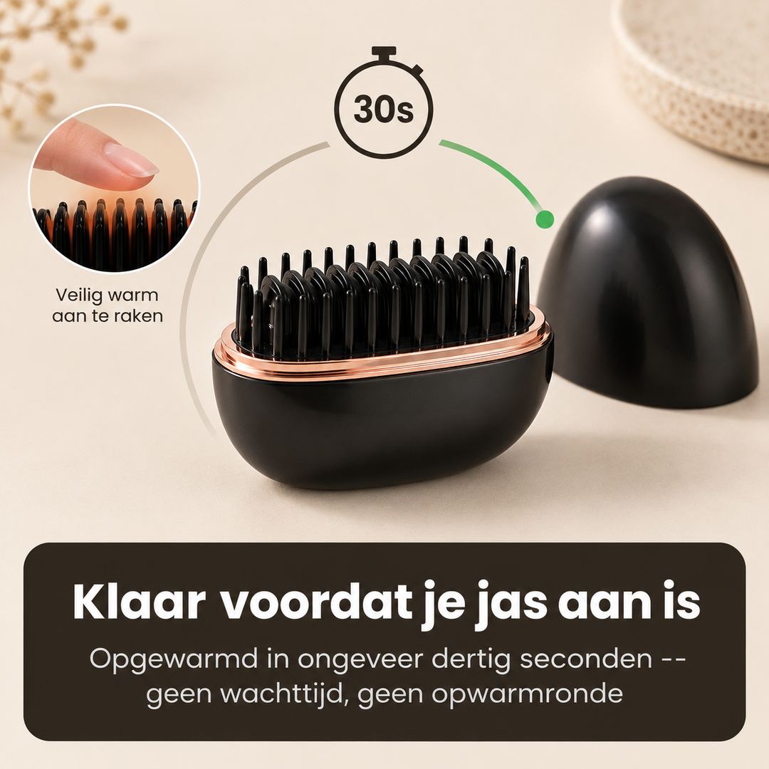 Eluné Pro - Draadloze Elektrische Stijlkam voor Glad en Pluisvrij Haar