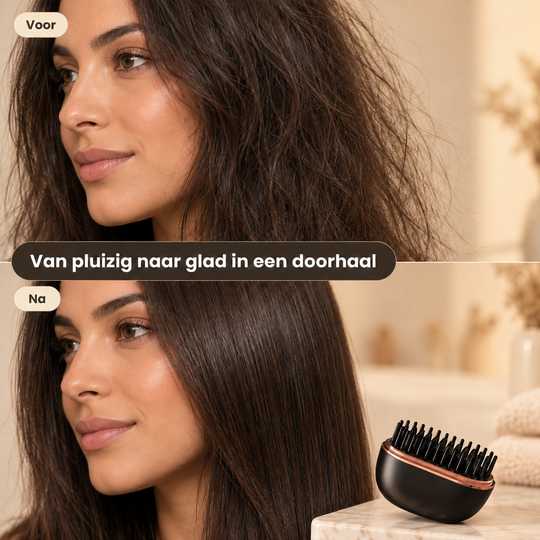 Eluné Pro - Draadloze Elektrische Stijlkam voor Glad en Pluisvrij Haar