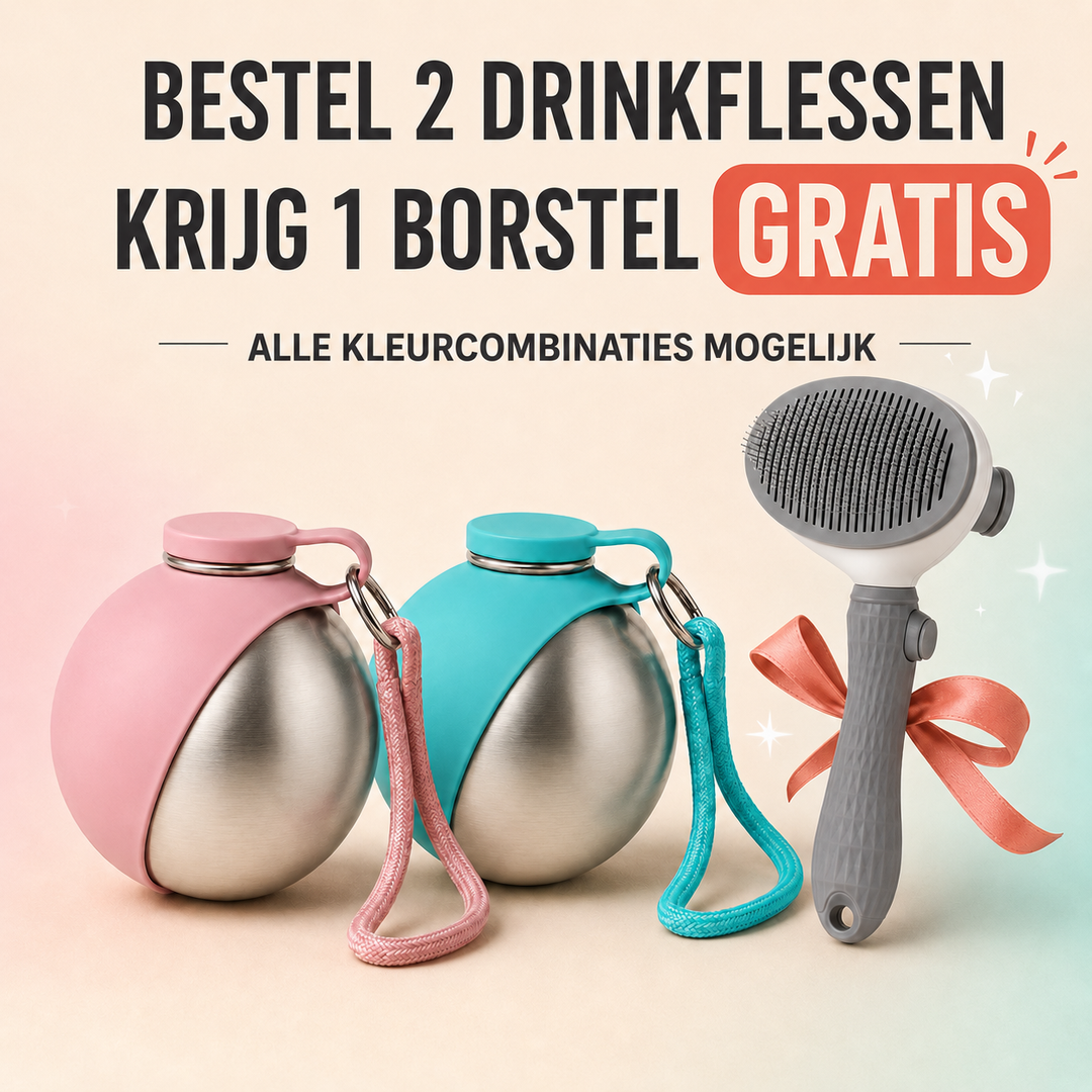 PawPebble™ - 2-in-1 draagbare hondenwaterfles