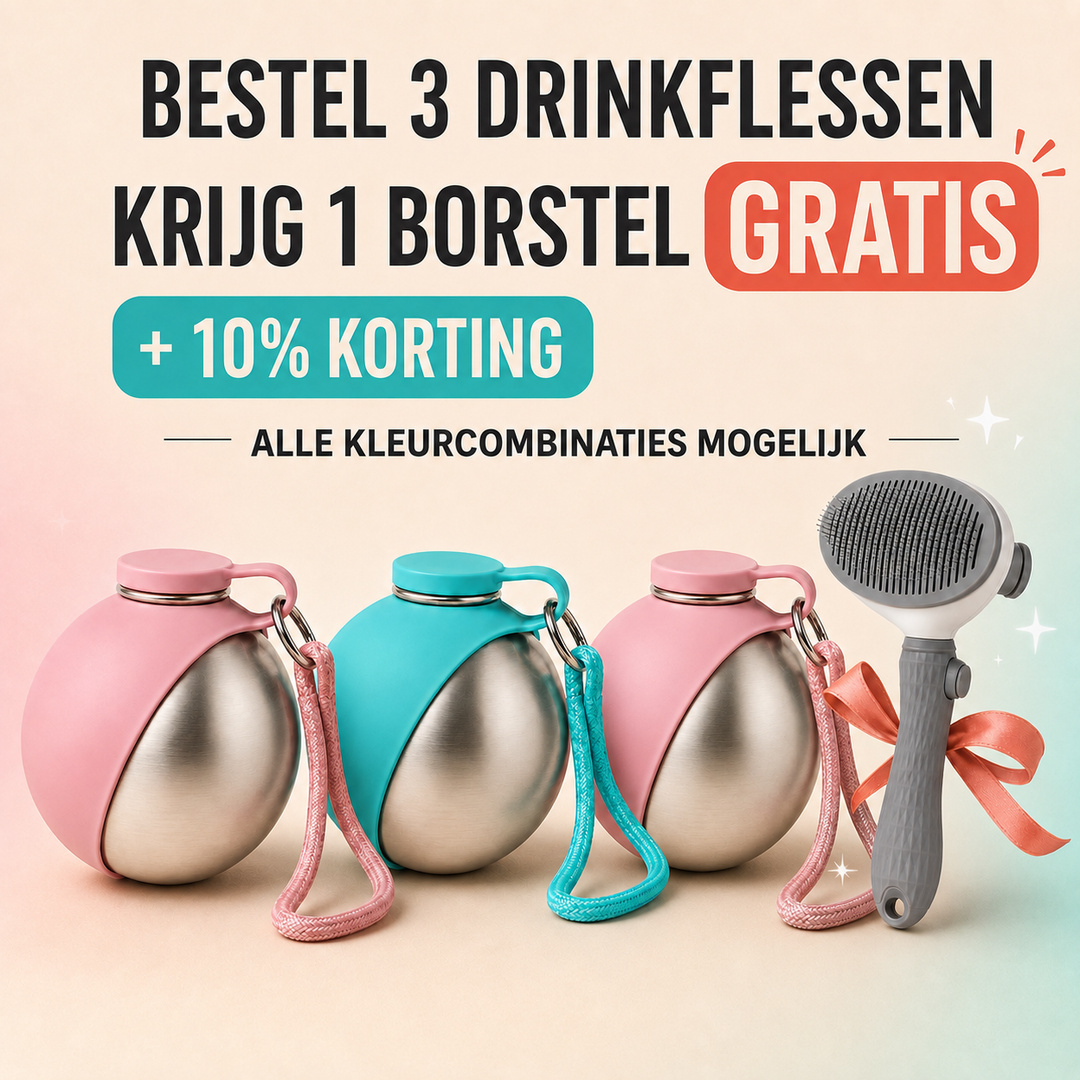 PawPebble™ - 2-in-1 draagbare hondenwaterfles