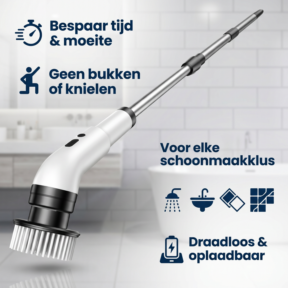 ZaraScrub Pro - Elektrische schoonmaakborstel