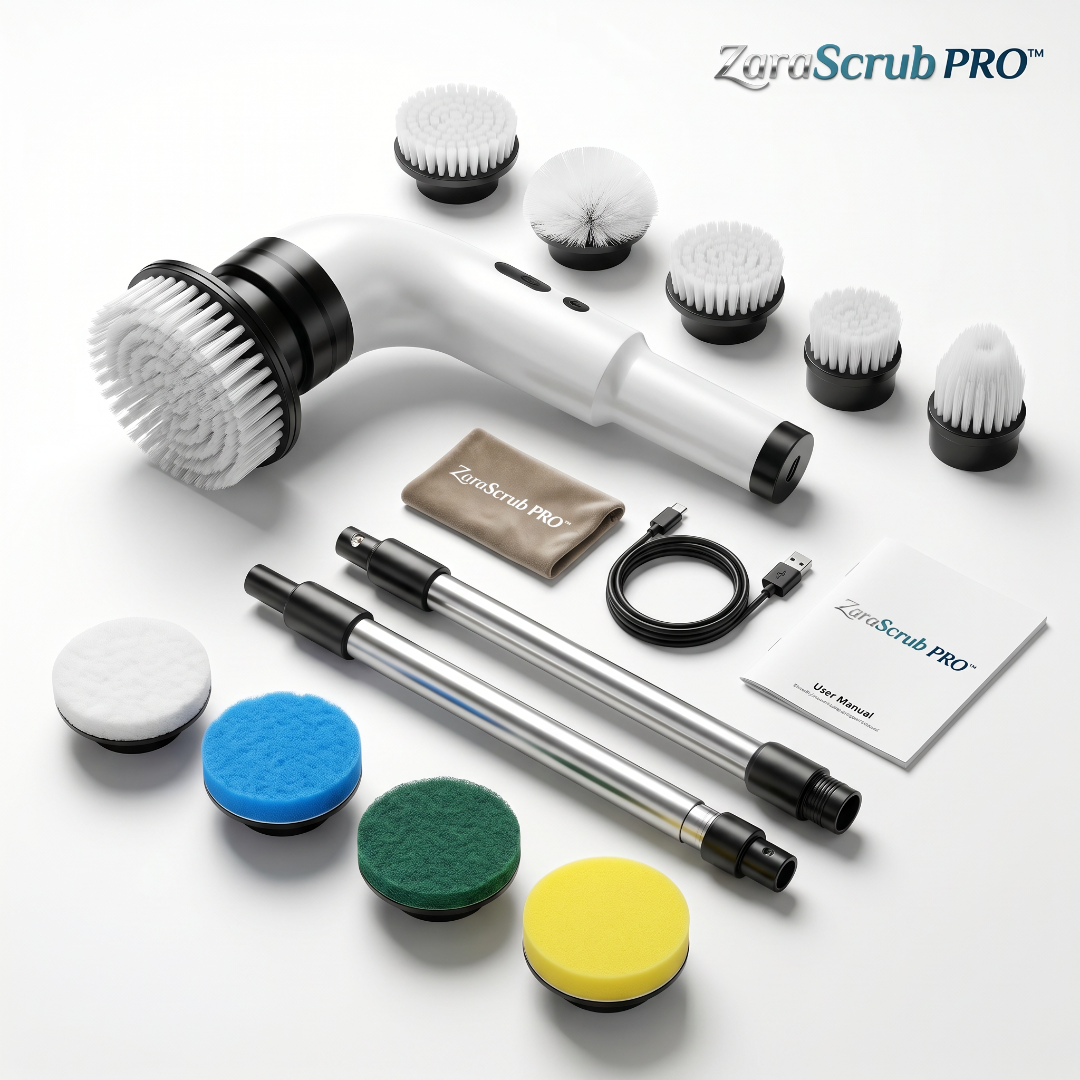 ZaraScrub Pro - Elektrische schoonmaakborstel