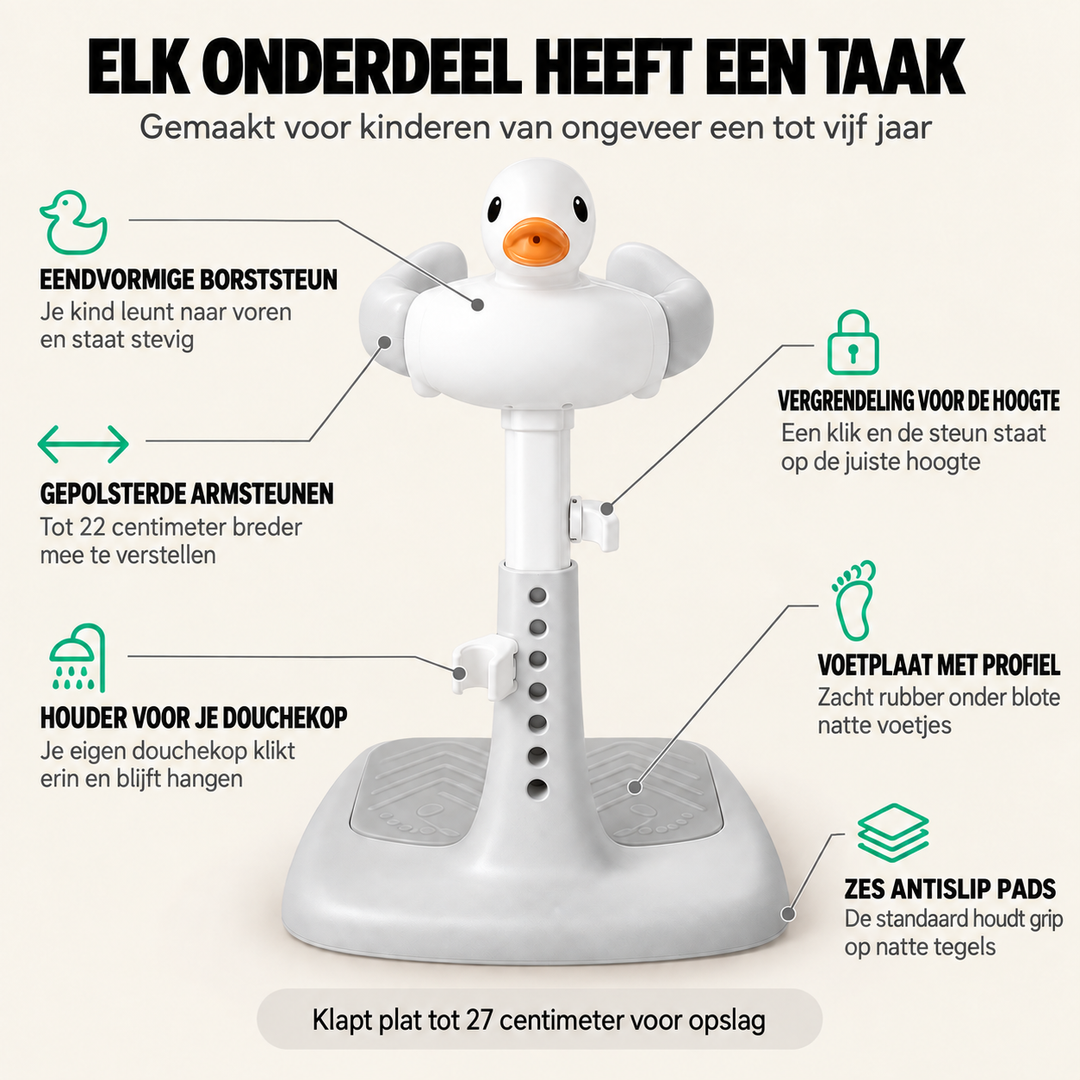 Druppie - Verstelbare douchestandaard voor de kleintjes