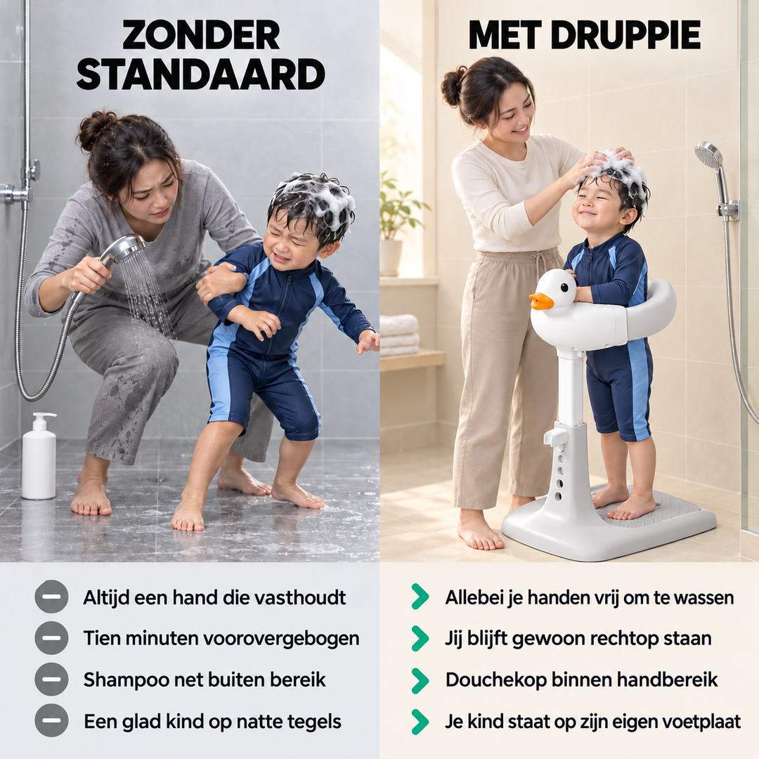 Druppie - Verstelbare douchestandaard voor de kleintjes