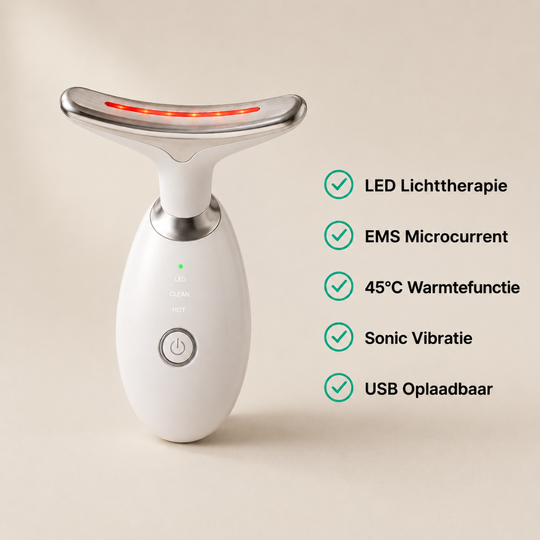 Sculptiq™ Pro LED Device — Professionele lifting voor nek en gezicht, thuis in 10 minuten