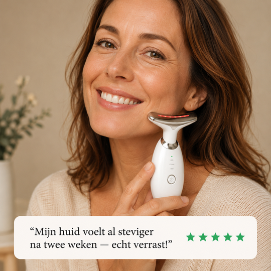Sculptiq™ Pro LED Device — Professionele lifting voor nek en gezicht, thuis in 10 minuten