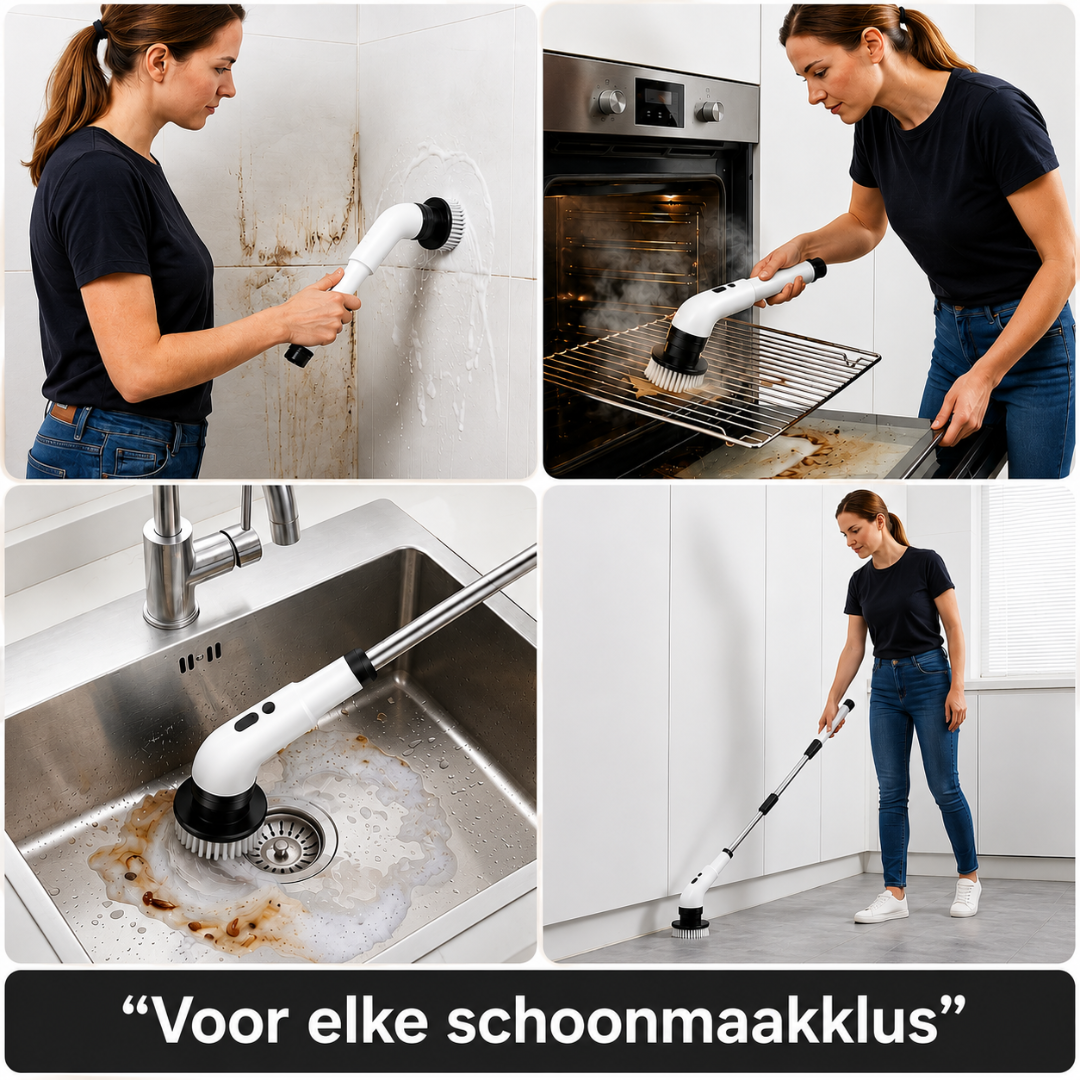 ZaraScrub Pro - Elektrische schoonmaakborstel